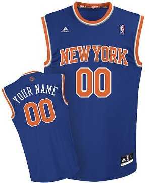 Men & Youth Customized New York Knicks Blue Jersey->customized nba jersey->Custom Jersey
